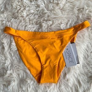 L*SPACE Camdyn Orange Mango Bikini Bottom Small